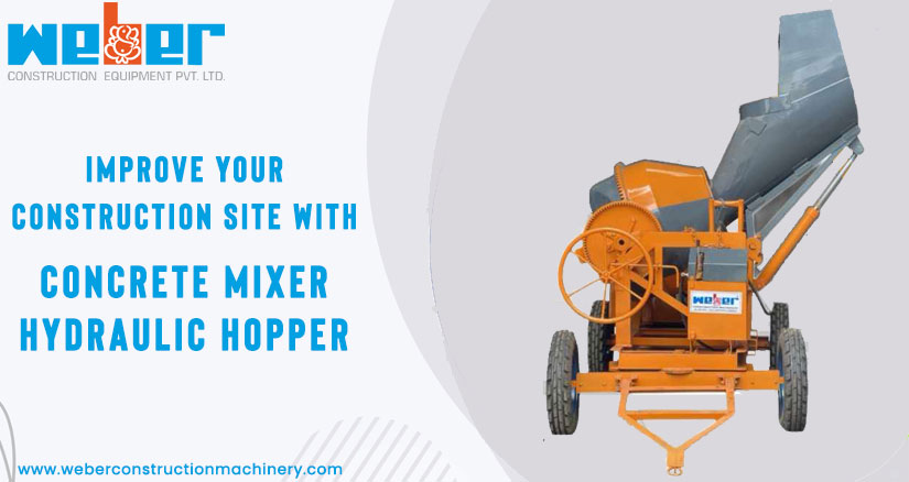 concrete mixer hydraulic hopper